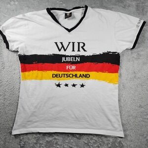 Warsteiner Shirt Mens XL White Germany Ringer Soccer Beer Soccer Deutschland